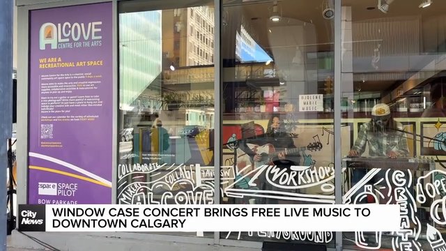 Window Case Concert brings free live music to downtown Calgary