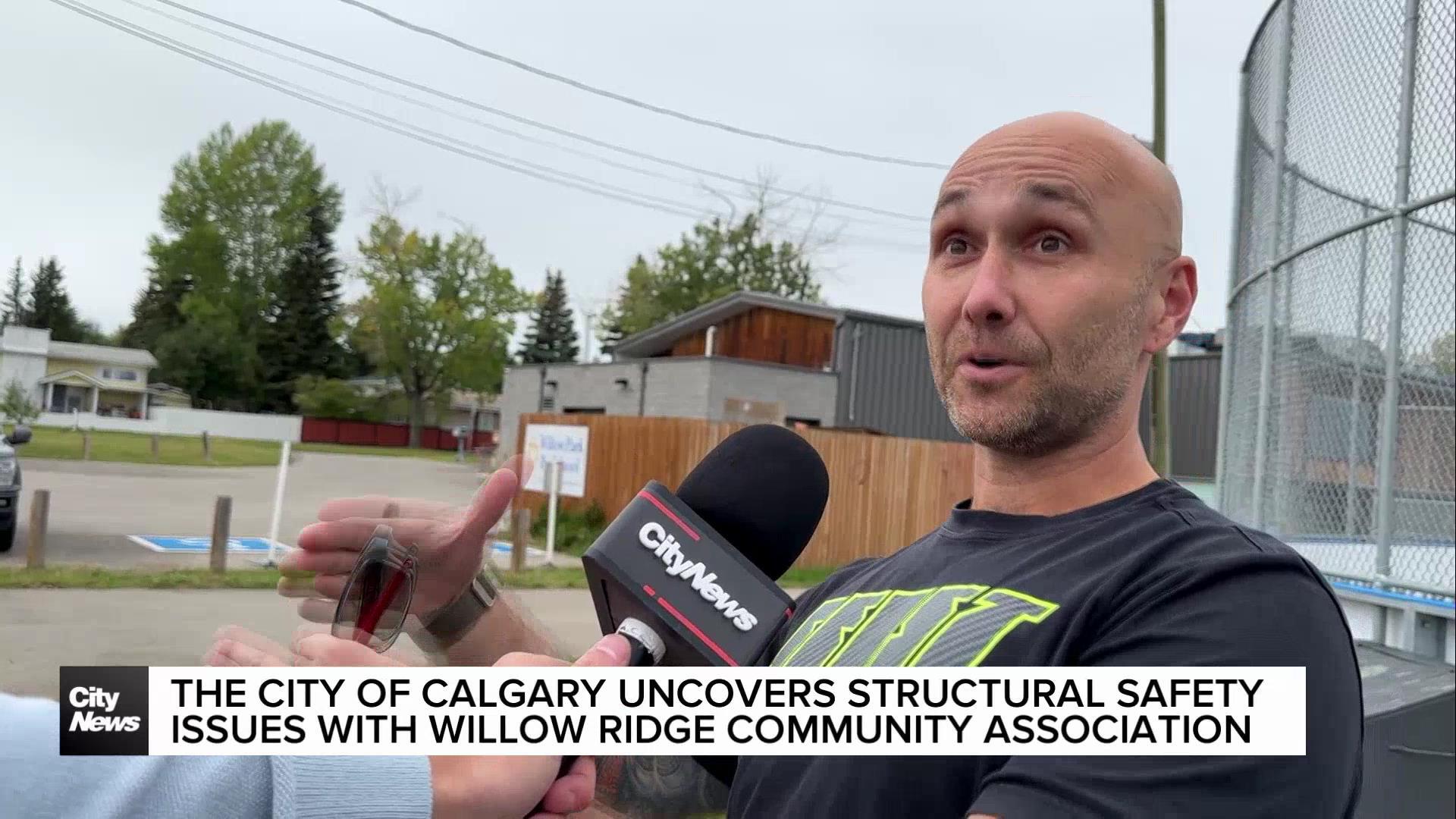 The City of Calgary uncovers structural safety issues with Willow Ridge Community Association