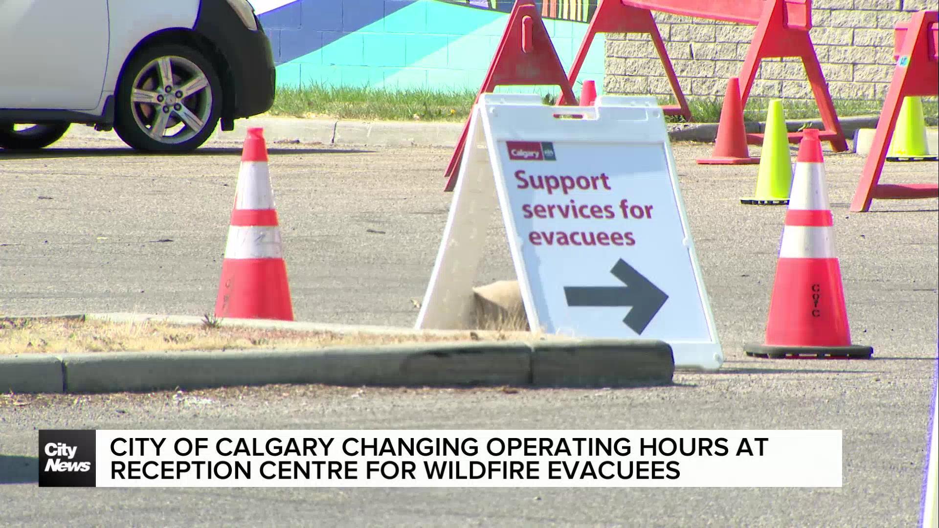Calgary changing operating hours for Jasper wildfire reception centre