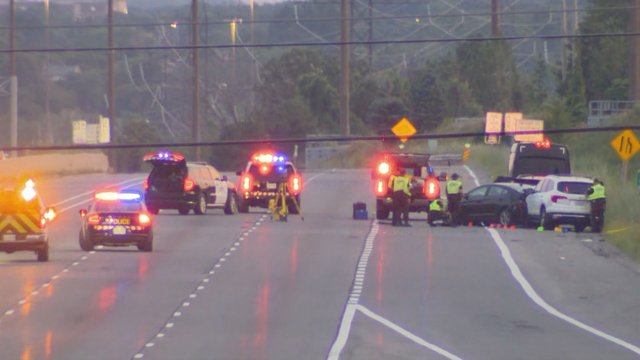 12-year-old boy, man injured after multi-vehicle crash on Hwy. 403