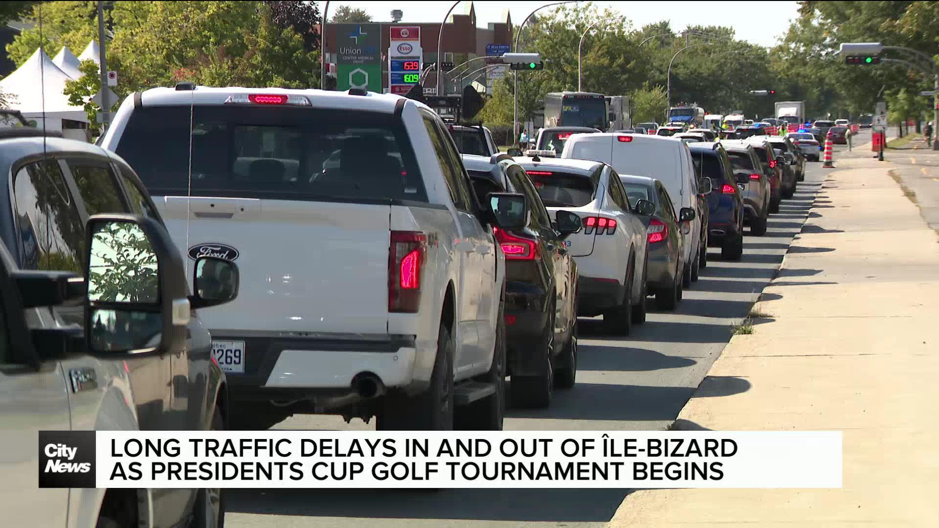 traffic delays as Presidents Cup gets underway