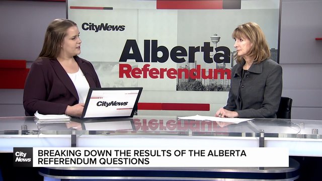 Breaking down the results of the Alberta  referendum questions
