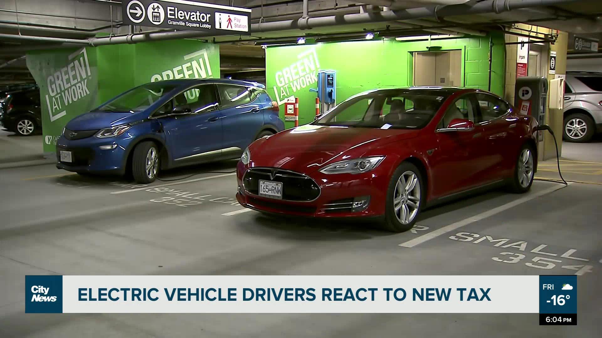 Electric vehicle drivers react to new tax
