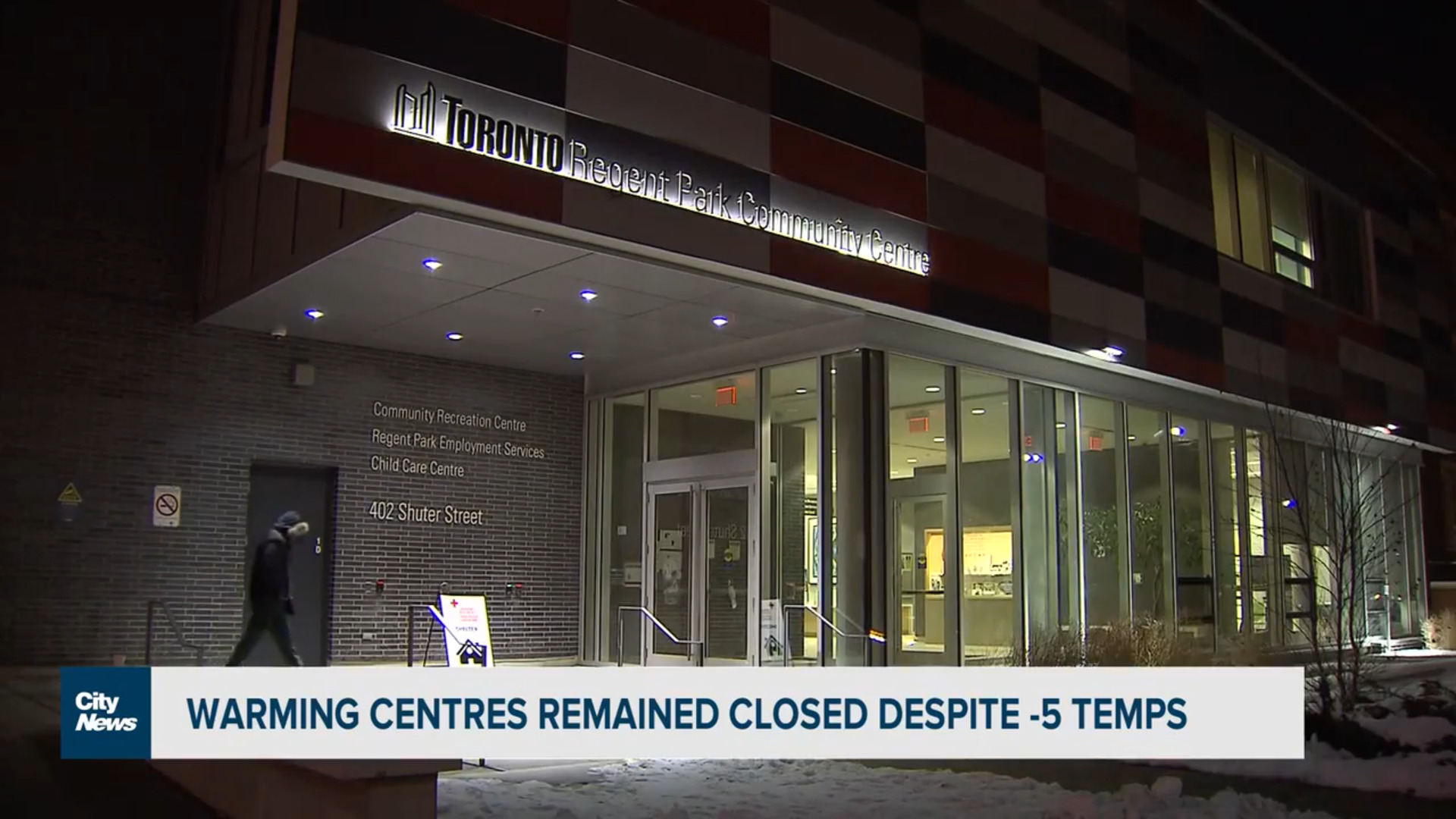Warming centres remained closed despite temperatures dipping to -5 degrees Celsius