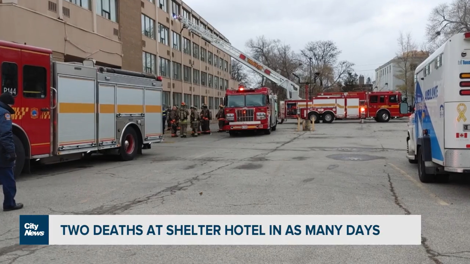 One person dead after fire at North York shelter hotel