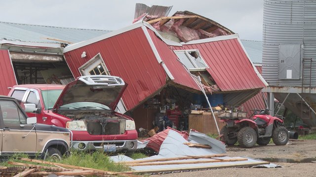 Elkhorn residents pick up the pieces after tornado tears through Manitoba community
