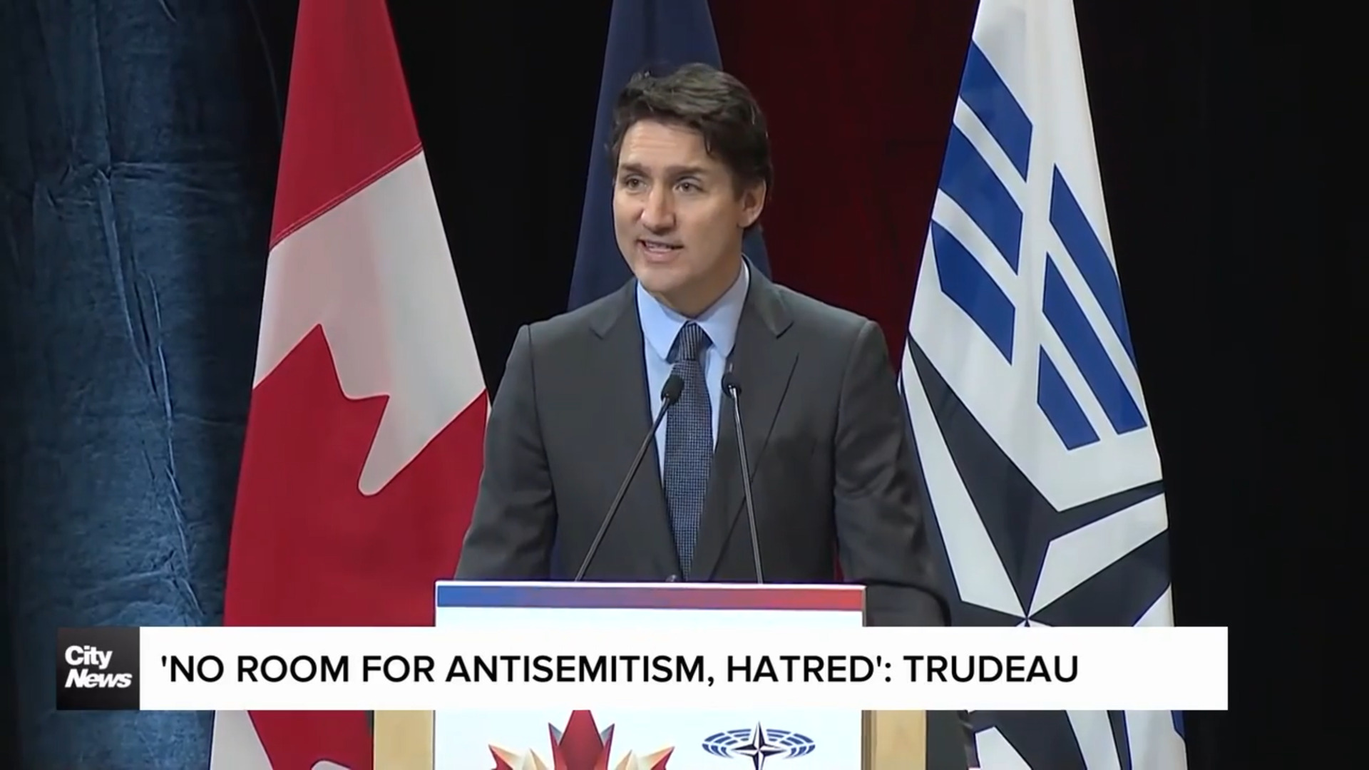 'No room for antisemitism, hatred': Trudeau