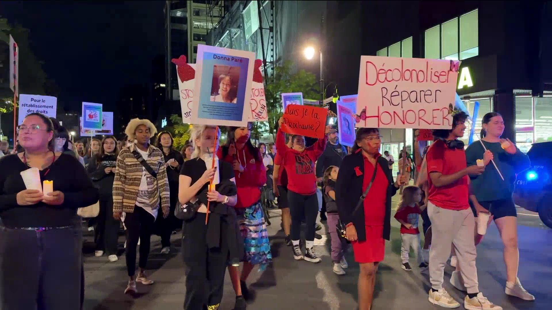 Vigil in Montreal for Missing and Murdered Indigenous Women and Girls