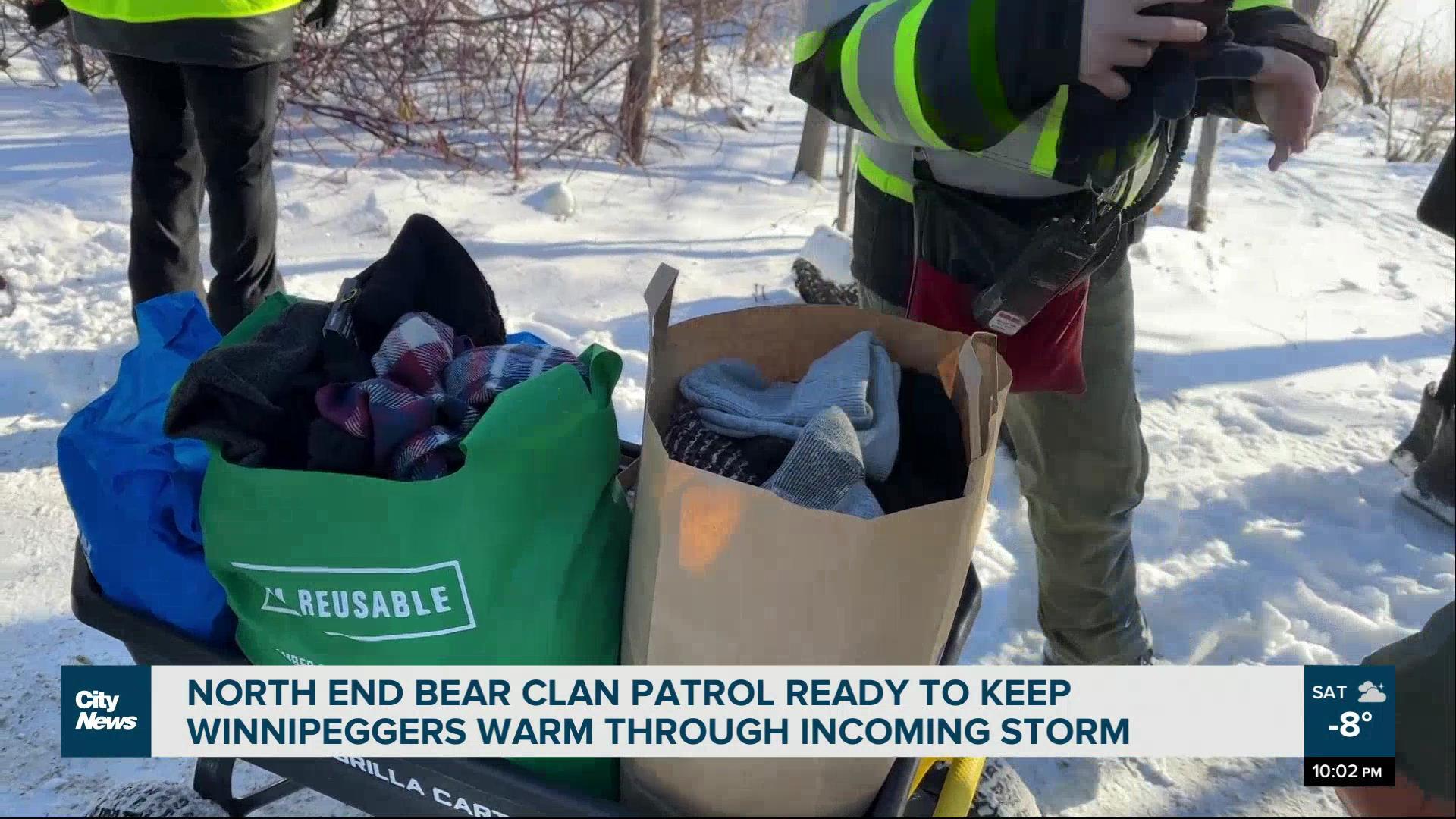 North End Bear Clan Patrol ready to keep Winnipeggers warm during incoming storm