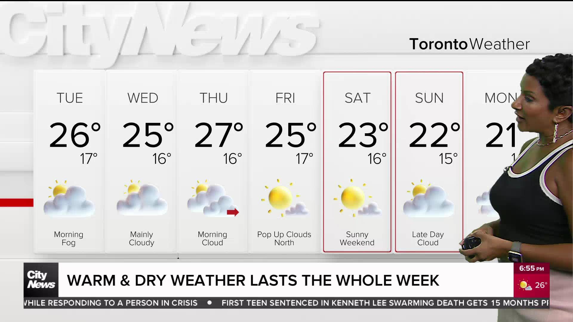 Warm and dry weather to last the week