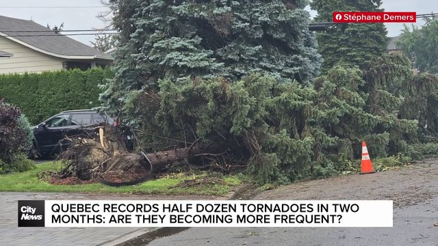 Are tornadoes becoming more frequent in Quebec?