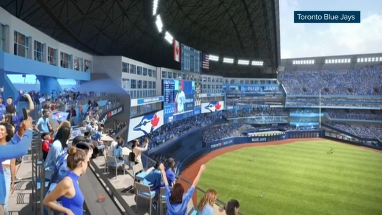 Blue Jays unveil completed outfield district of Rogers Centre