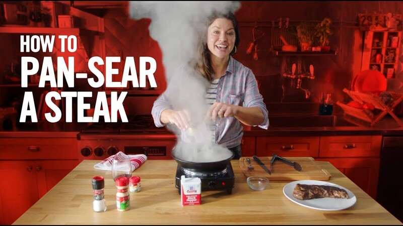 Pan-Seared Steak & Red Wine Sauce Pan-Seared Steak & Red Wine Sauce