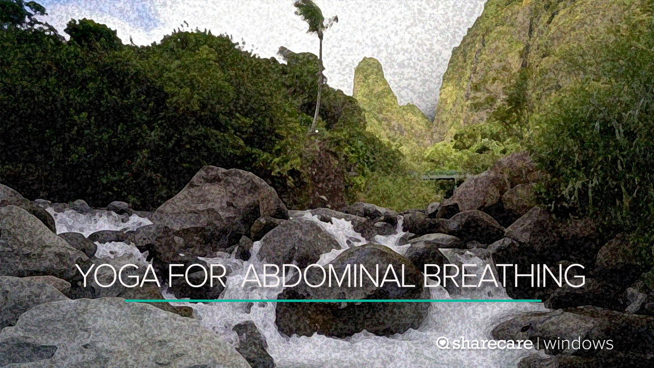 5-minute yoga: abdominal breathing