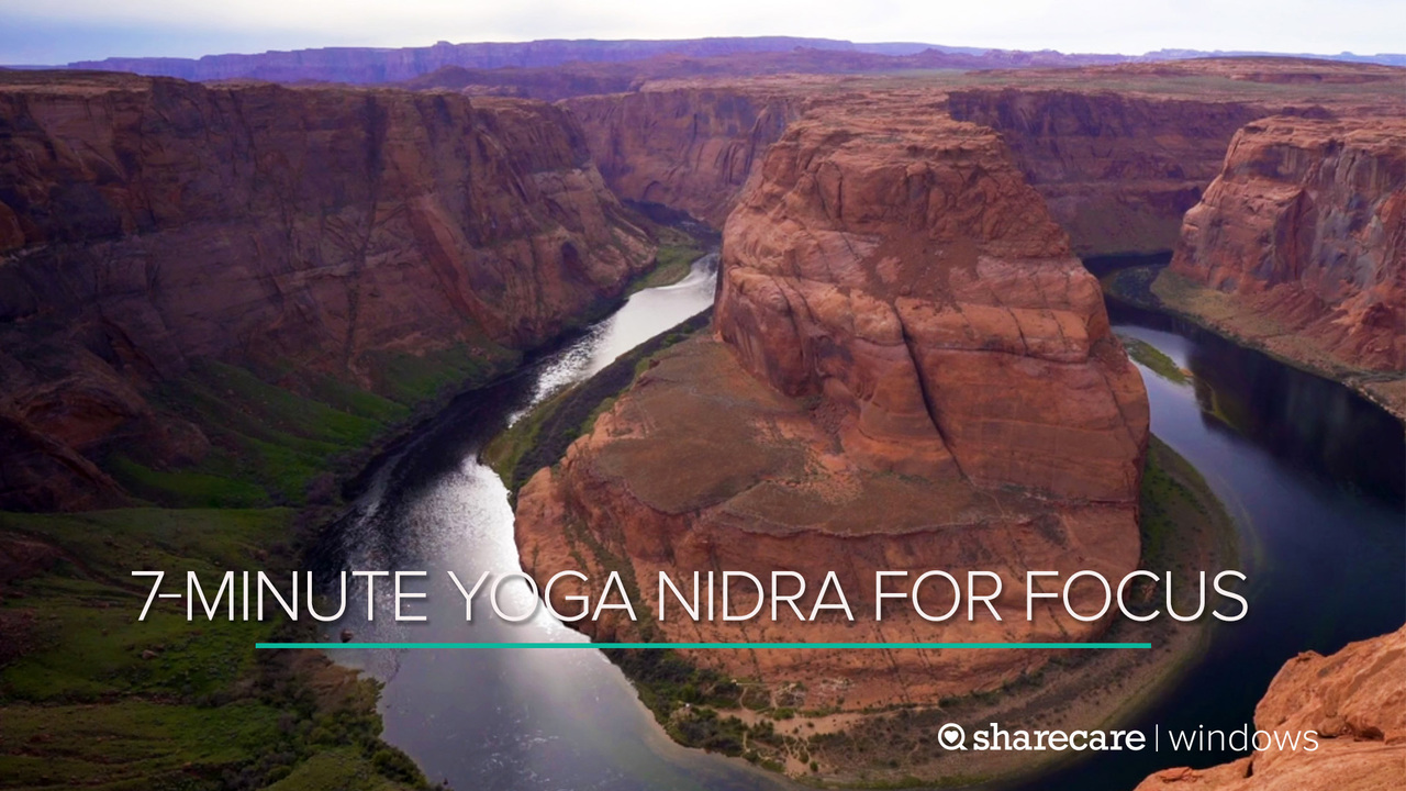 7-minute guided yoga nidra for focus