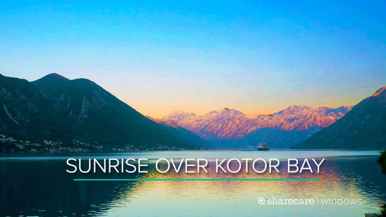 30 minutes of sunrise over kotor
