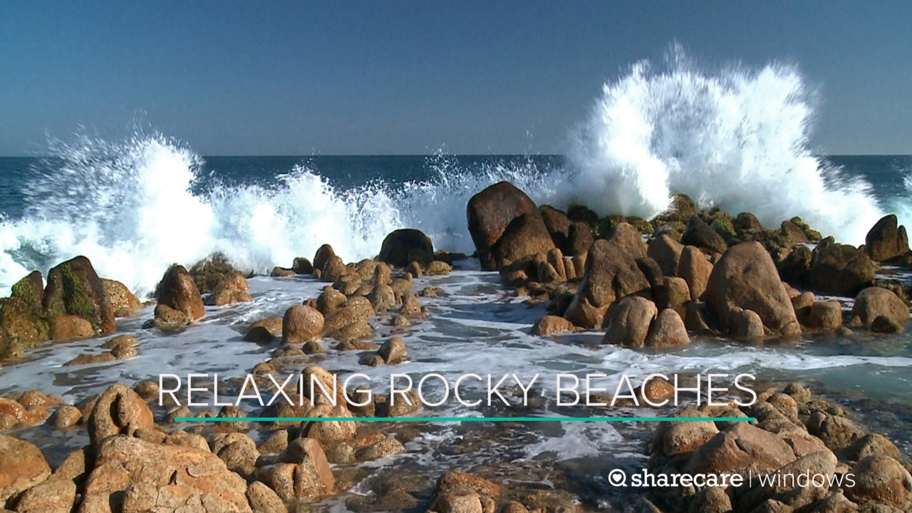 one hour of relaxing rocky beaches