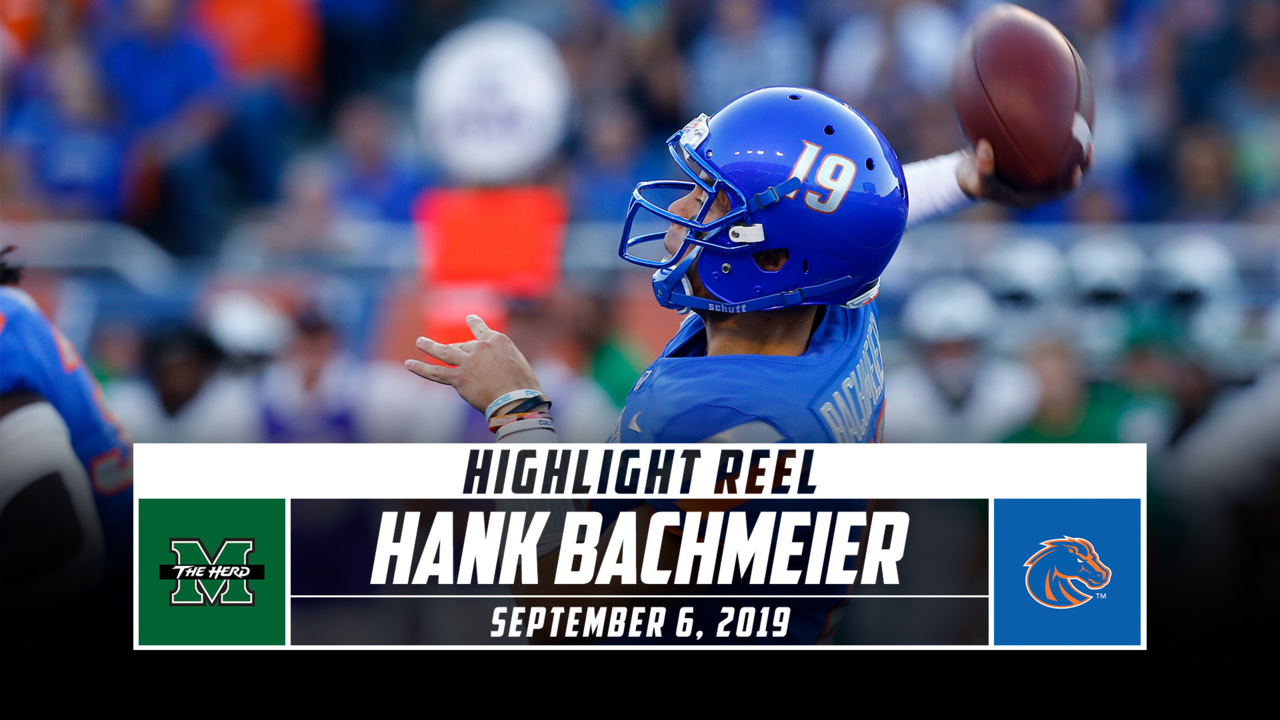 Hank Bachmeier Highlights: Marshall vs. No. 24 Boise State (2019) - Stadium