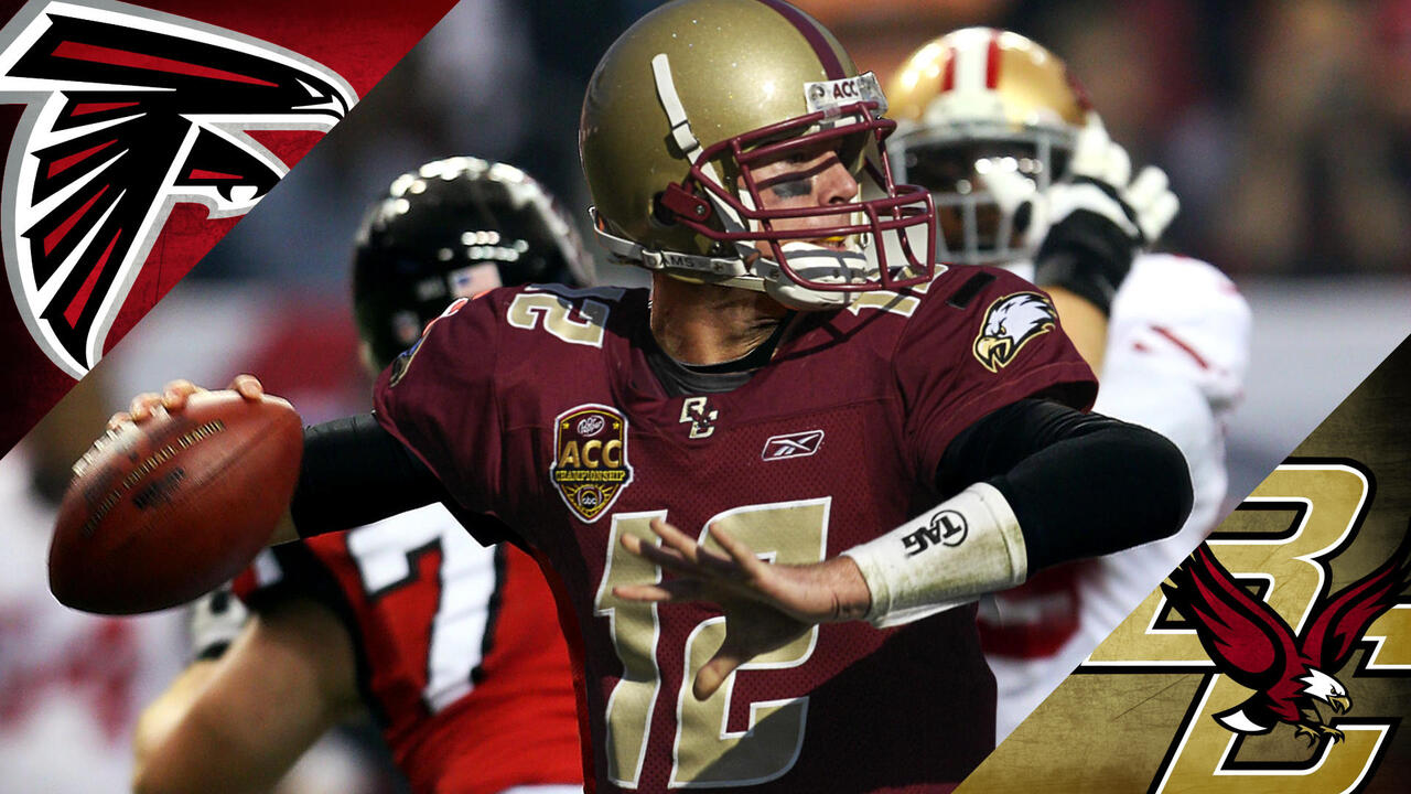 Back at Boston College, Matt Ryan offers encouragement to football team