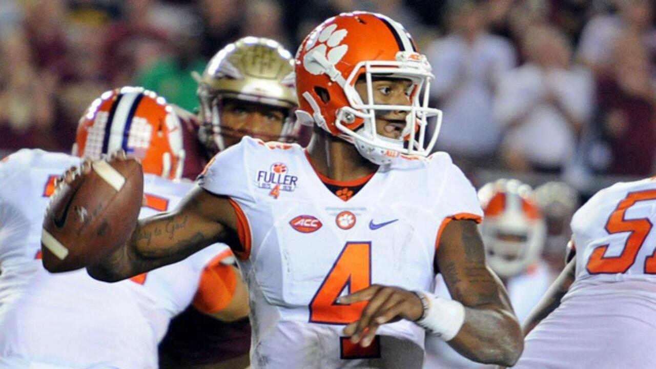 2017 Score NFL Draft Deshaun Watson Clemson Tigers #3