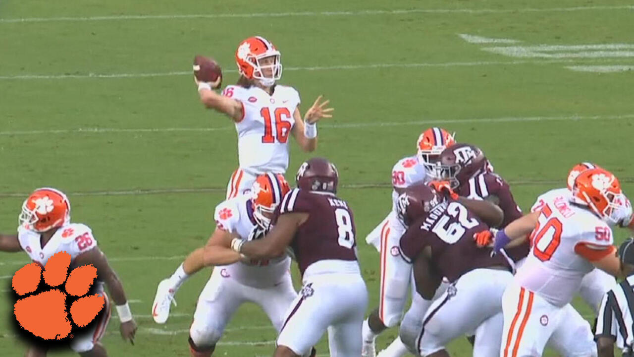 Clemson QB Trevor Lawrence Tosses 64-Yard TD To Tee Higgins vs. Texas A&M -  video Dailymotion