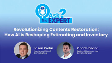 Ask The Expert - Revolutionizing Contents Restoration: How AI is Reshaping Estimating and Inventory