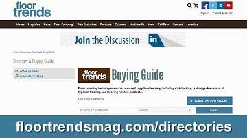 Take a Tour of the Floor Trends Directories Take a Tour of the Floor Trends Directories