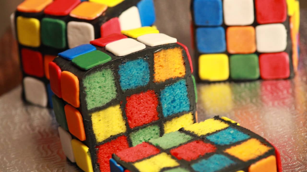 Gateau Cube Rubik Zeste