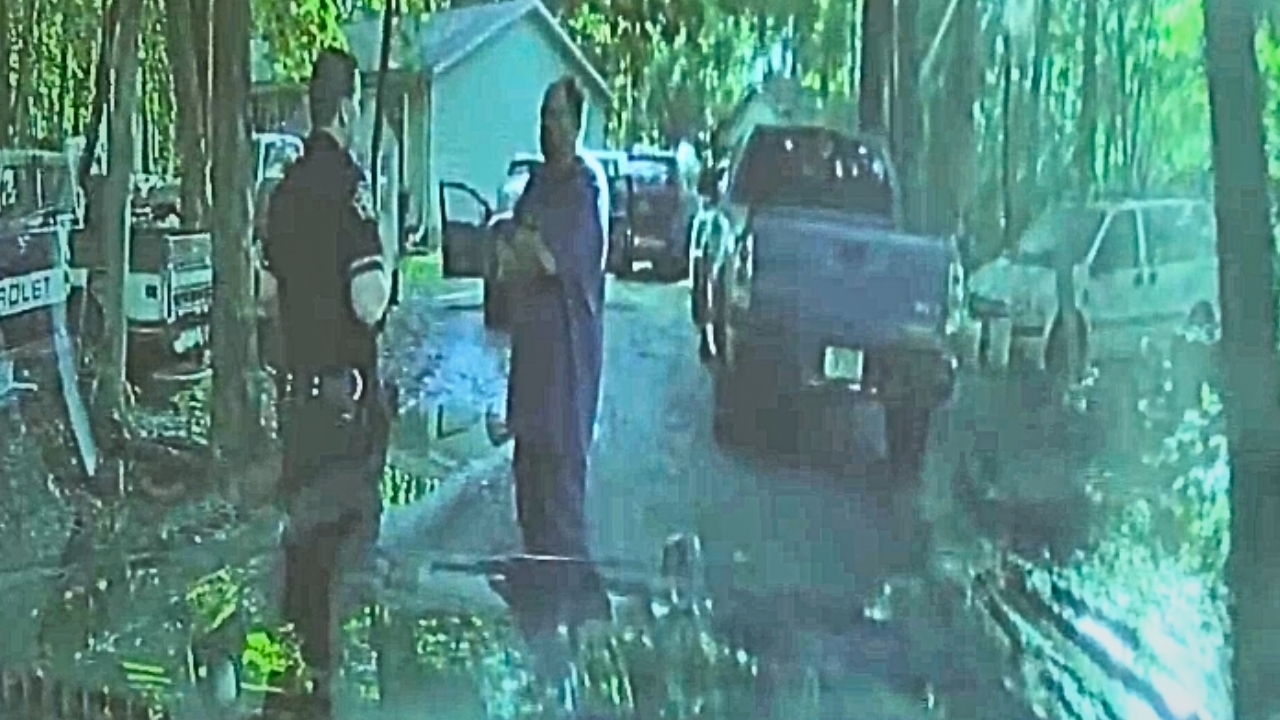 Accused Killer Husband is Questioned By Cops