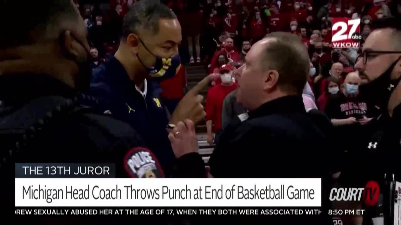 2/21/22 Michigan Coach Throws Punch After Basketball Game: Was it Battery?  | Court TV Video