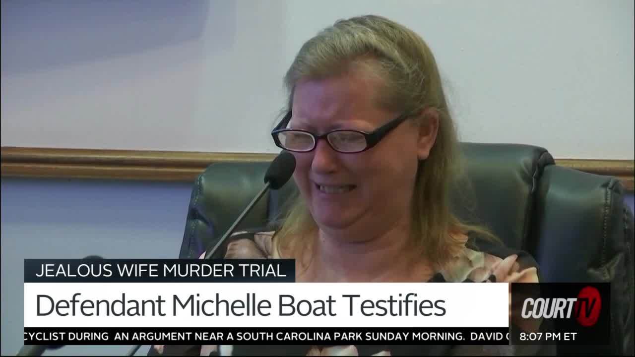 5/10/21 Jealous Wife Murder Trial: Defendant Michelle Boat Testifies |  Court TV Video