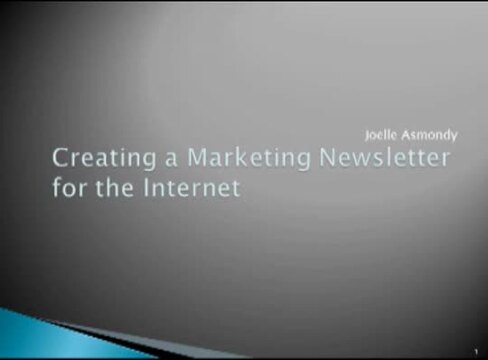 Thumbnail for Creating a Marketing Newsletter for the Internet