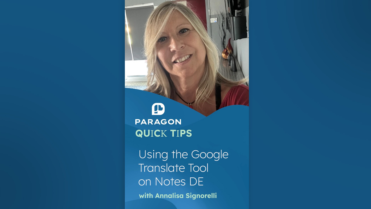 Thumbnail for Quick Tips: Using the Google Translate Tool on Notes DE with Annalisa Signorelli