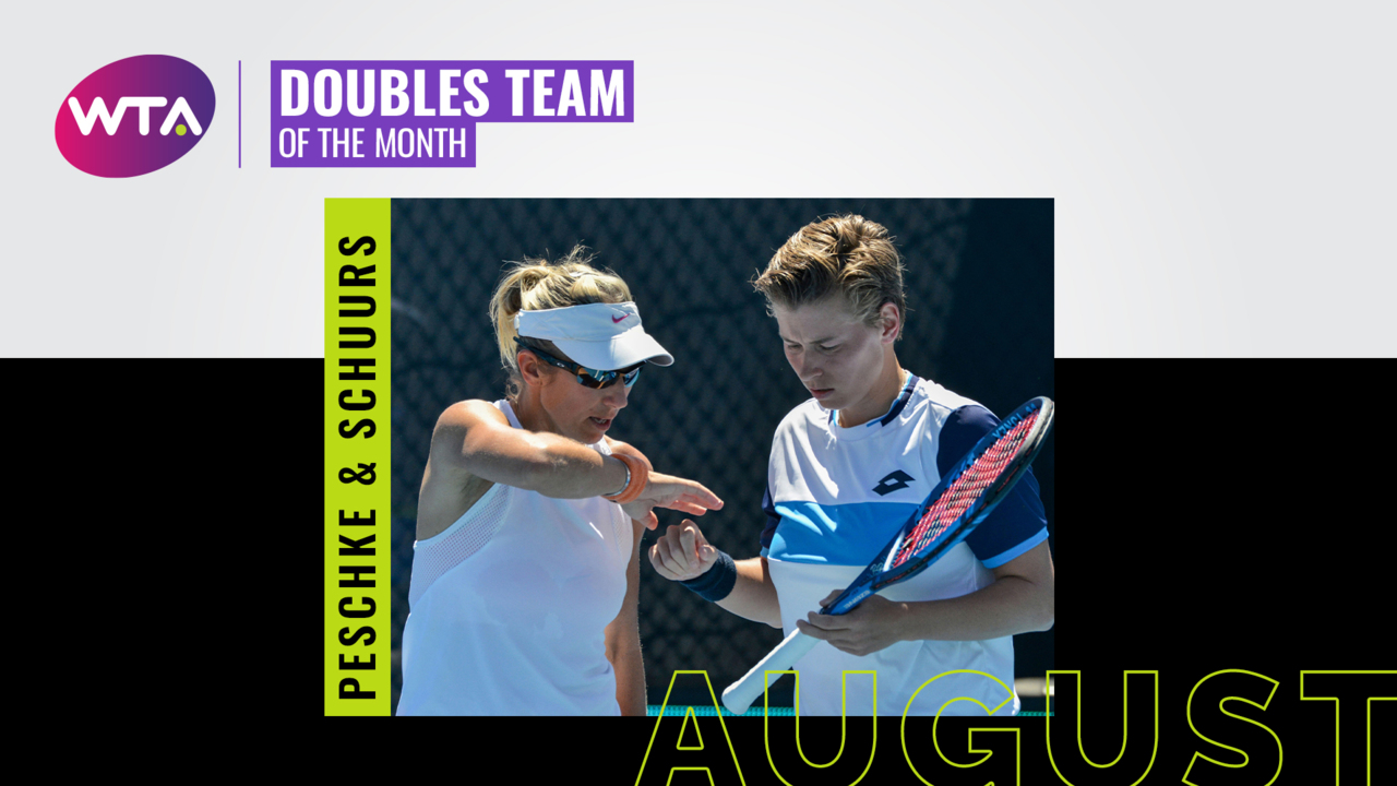 August Doubles Team of the Month Demi Schuurs and Kveta Peschke