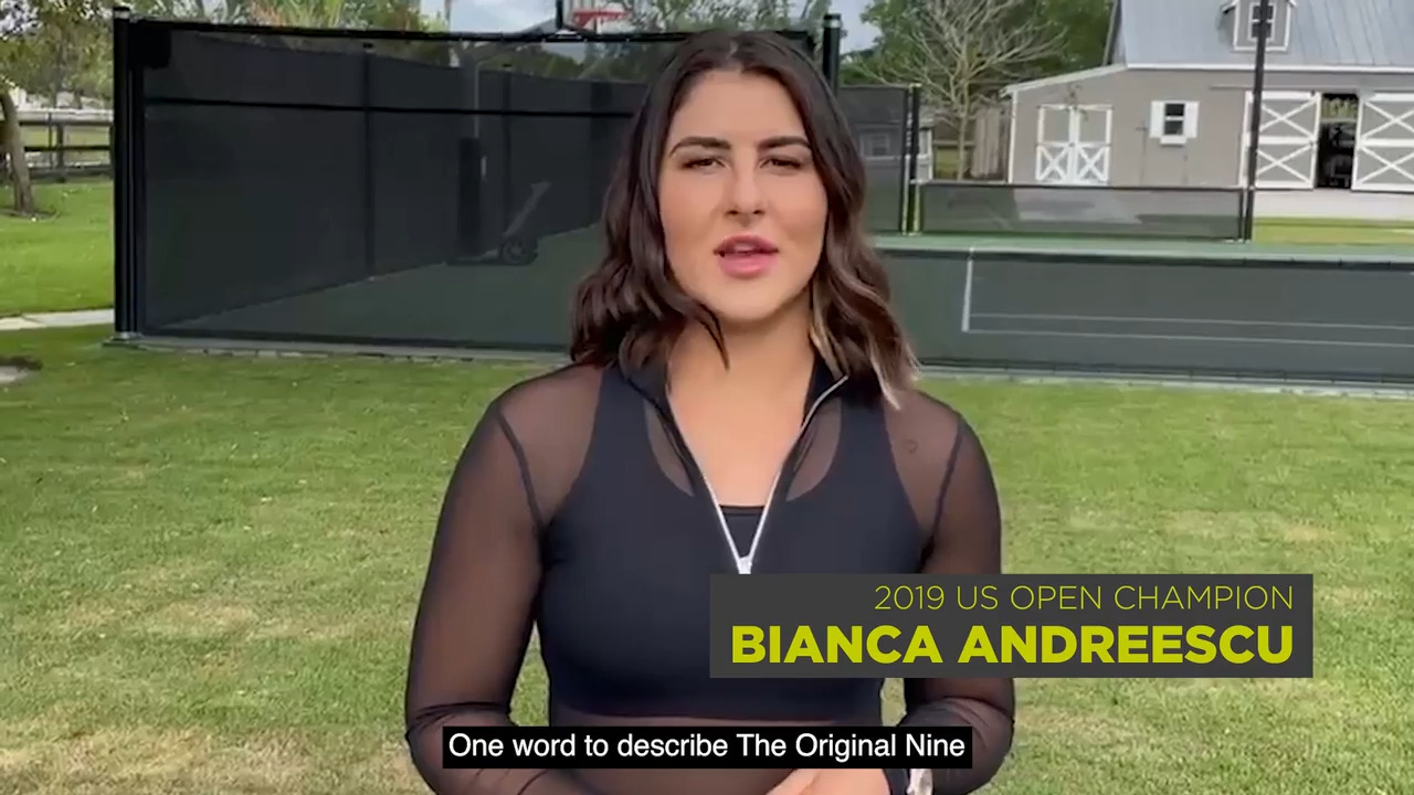 Bianca Andreescu on Original 9 Legacy