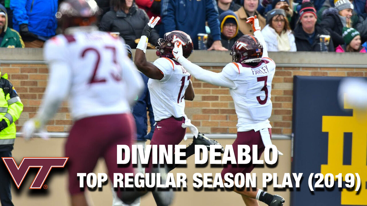 Virginia Tech's Divine Deablo With A Divine Scoop & Score vs. Notre Dame -  Stadium