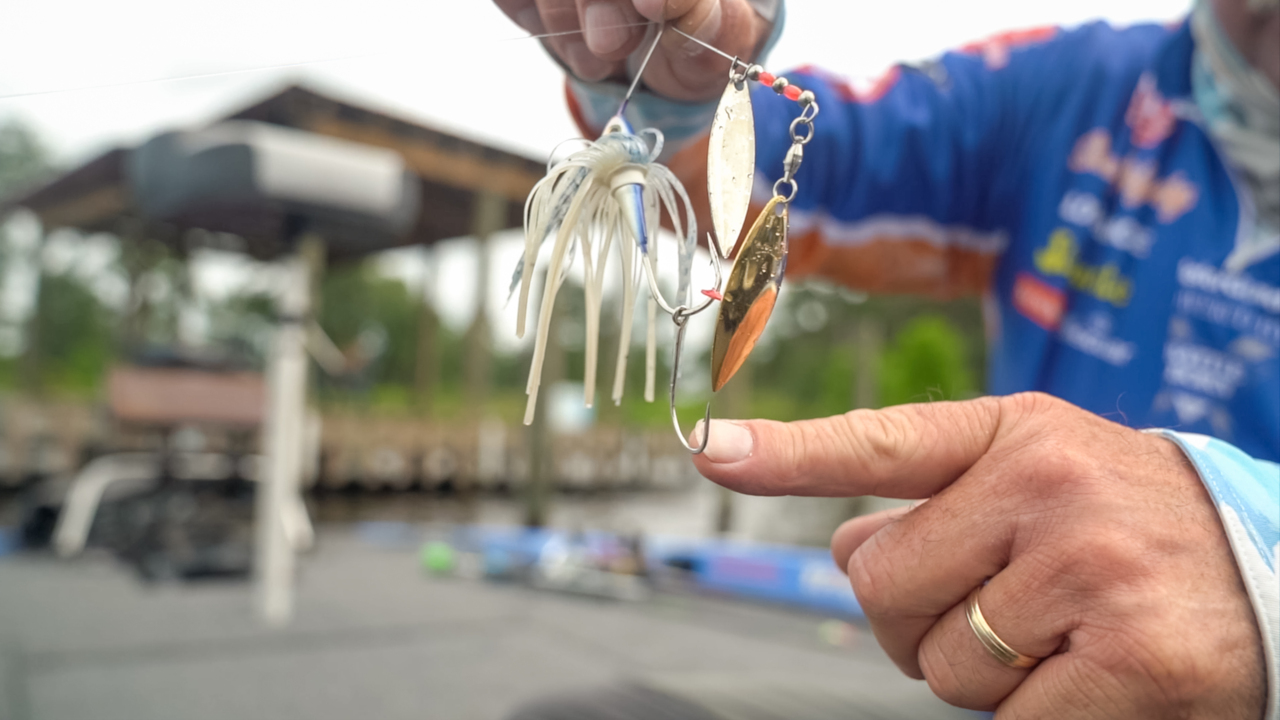 Shaw Grigsby says that trailer hooks are essential on spinnerbaits