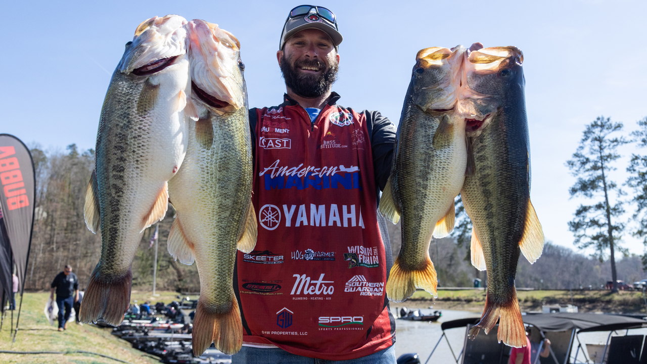 Toyota Series – Lake Chickamauga – Day 1 weigh-in (3/18/2025