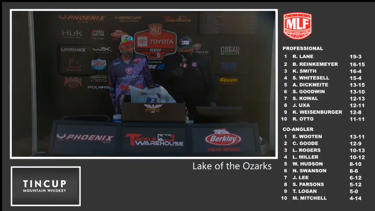 Lake Of The Ozarks Day 1 Weigh In 3 4 21 Major League Fishing