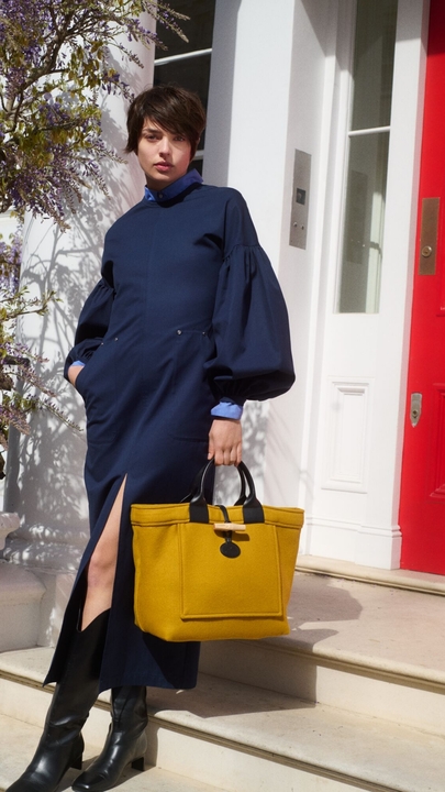 LONGCHAMP ISCHIA ダッフルコート ネイビー 46 LONGCHAMP ISCHIA ダッフルコート ネイビー 46