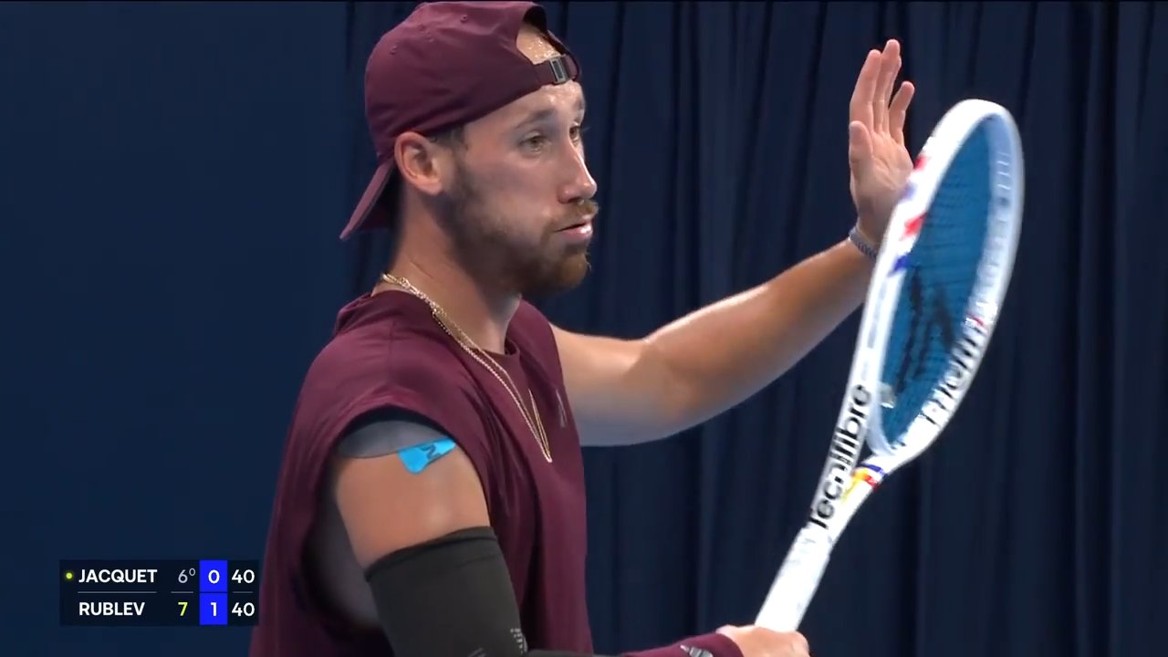 Hot Shot: Rublev's angle leaves Jacquet speechless in Hangzhou 2026
