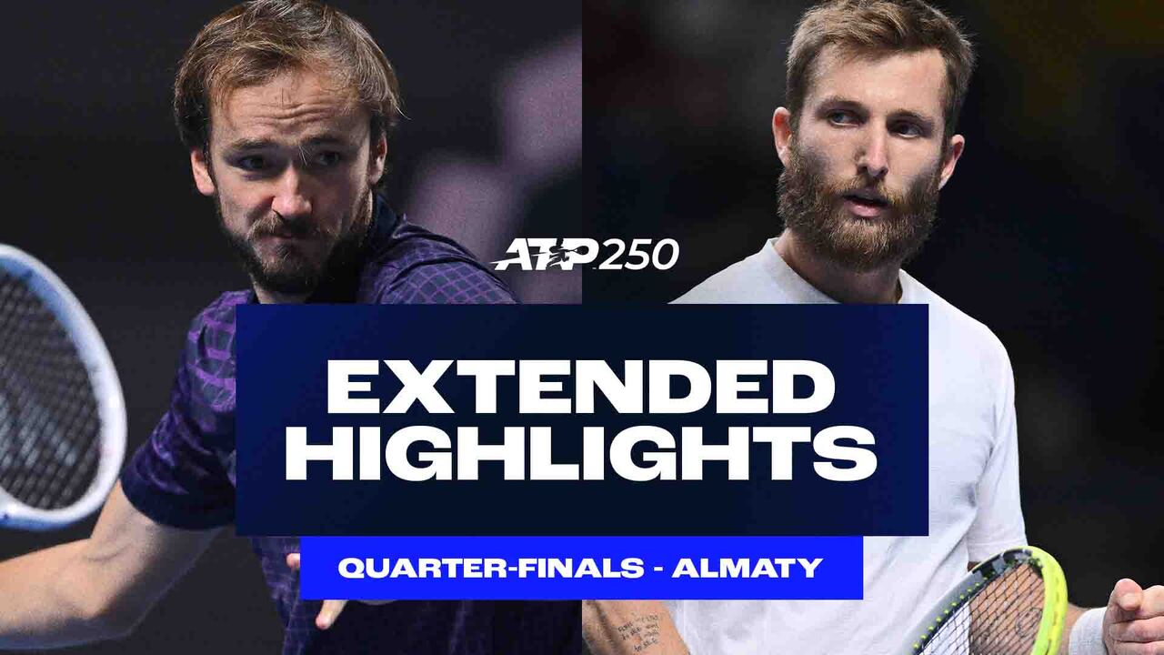 Extended Highlights: Medvedev, Moutet, Michelsen win Almaty QFs