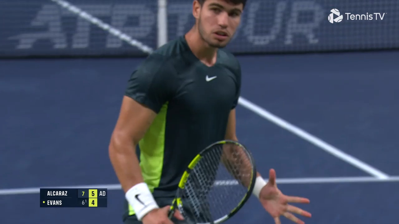 Hot Shot: Alcaraz Se Anota Un Winner Soñado En Su Match Point En Shanghái