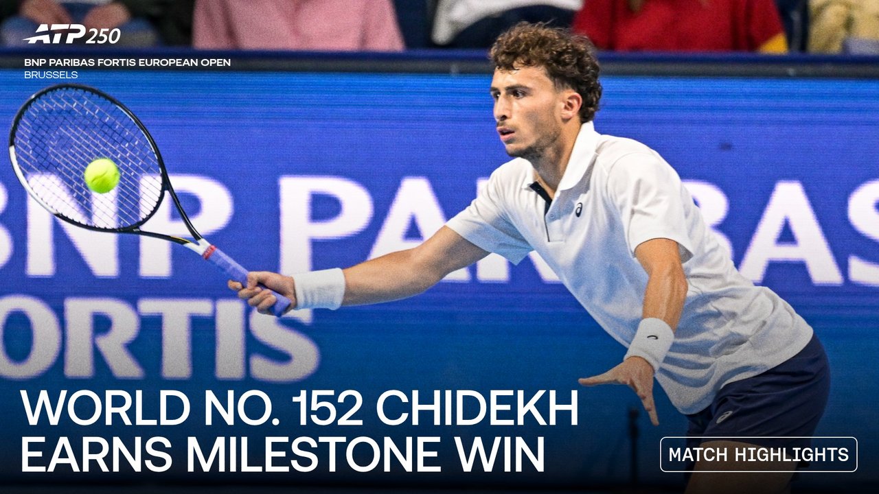 Highlights: Chidekh stuns Van de Zandschulp in Brussels for first ATP Tour win