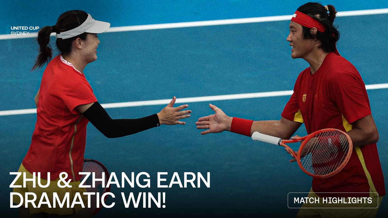 Highlights: Zhu/Zhang clinch mixed thriller to seal China win at United Cup