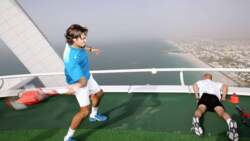 ATP Tour Flashback Presented By Nitto: Agassi & Federer Atop The Burj Al Arab