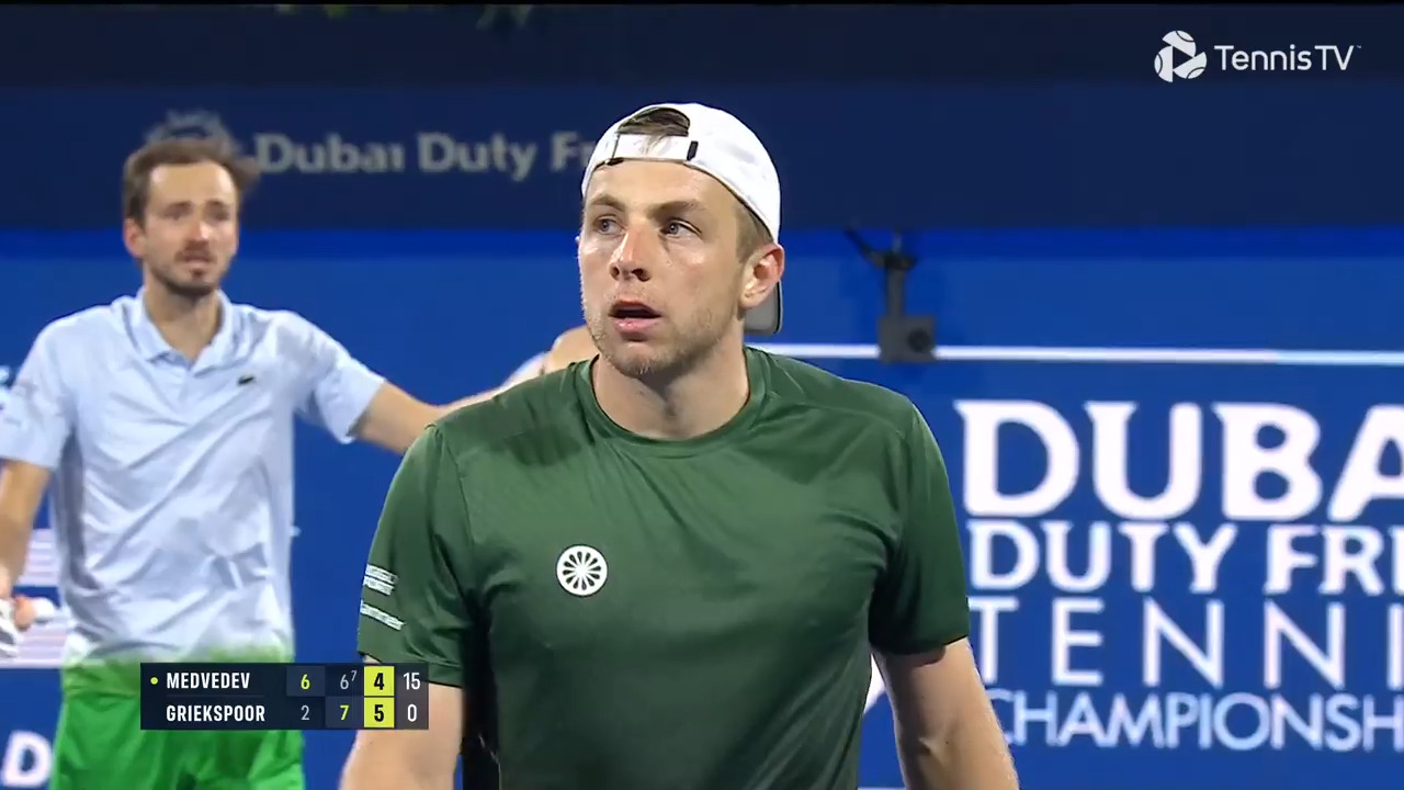 Hot Shot: Double netcord is double trouble for Medvedev vs. Griekspoor