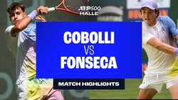 Highlights: Cobolli fends off Fonseca match point for dramatic Halle win