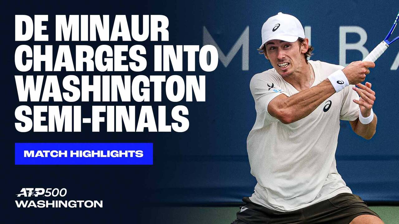 Highlights: De Minaur sweeps past home hope Nakashima in Washington 2025 QFs