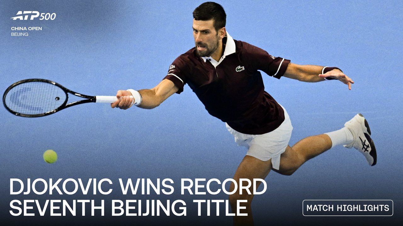 Highlights: Djokovic lifts Beijing trophy after De Minaur's final retirement